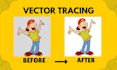 do vector tracing, vectorize image, logo to vector in adobe illustrator