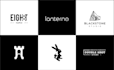 make a negative space logo, two meanings professionally
