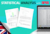 do statistical analysis of your data with spss