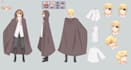 make design character sheet anime style