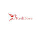 design modern red dove logo