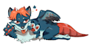 draw your furry fursona characters in chibi style