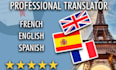do english to french  and spanish translation