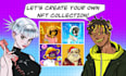design custom unique nft art and generate collection with metadata