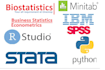 do linear logistic regression, with stata, rstudio, spss, minitab
