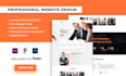 design a professional landing page UI UX