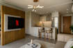 diseño interior de cocina y renderizado