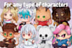 draw a cute chibi plushie