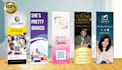 design a professional custom bookmark for authors and book promotion