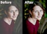 do photoshop editing and remove the green screen background