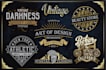 design luxury and heraldic badge stamp logo