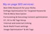 do onpage seo for wordpress, shopify, wix and squarespace
