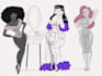 do any pin up cartoon character illustration