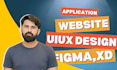 do figma website UI UX , figma mobile app UI UX design