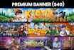 draw design your youtube, twitch or any web banner