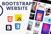 develop a responsive website using html, css and bootstrap