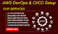 aws devops automation, kubernetes, docker, and cicd pipeline setup