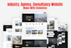 design wordpress website or landing page using elementor pro