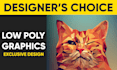 design geometric, low polygonal, line art design for you