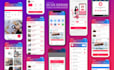 do creative mobile app design UI UX in figma