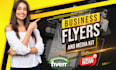 design business flyer and media kit
