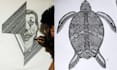 draw a unique   hand drawn mandala art