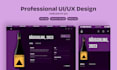 design web UI and mobile app UX on figma