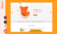 create christmas UI landing page design