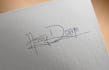 make real handwritten signature logo, handmade unique design