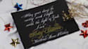 write a santa letter in calligraphy