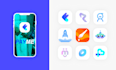 design modern minimalist tech, startup, crypto, software, app logo or icon