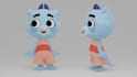 create a stylized 3d character