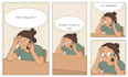 draw a custom comic strip illustration with cartoon characters for you