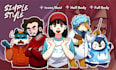illustrate fabulous characters for streamers