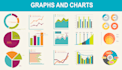 design business infographics, graphs, and charts