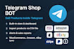develop your  telegram product selling bot and mini app