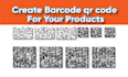 create barcode qr code isbn label tags sticker in 2 hour