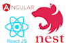 create angular and reactjs app with nestjs