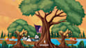 create 2d cartoon music video animation with lyrics