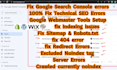 fix index coverage errors in google search console, fix sitemap,robots txt issue