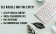manually write blogs and articles