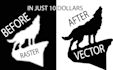 tracing illustrator and redraw logo, bitmap to vector