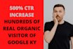 boost CTR by browsing and engaging keyword link on google