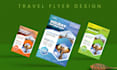 design flyer investor one pager, one sheet, real estate, press kit, postcard epk