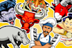 create cartoon mascot, and animal character