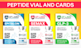 do premium peptide, sarms, vial label design, product label design