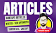 be your ai article writer using surfer SEO optimization