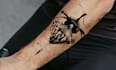 custom an abstract black tattoo design