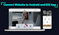 convert your website to android and ios app using webview