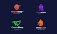 design amazon, ebay, shopify, startup, website, ecommerce business logo